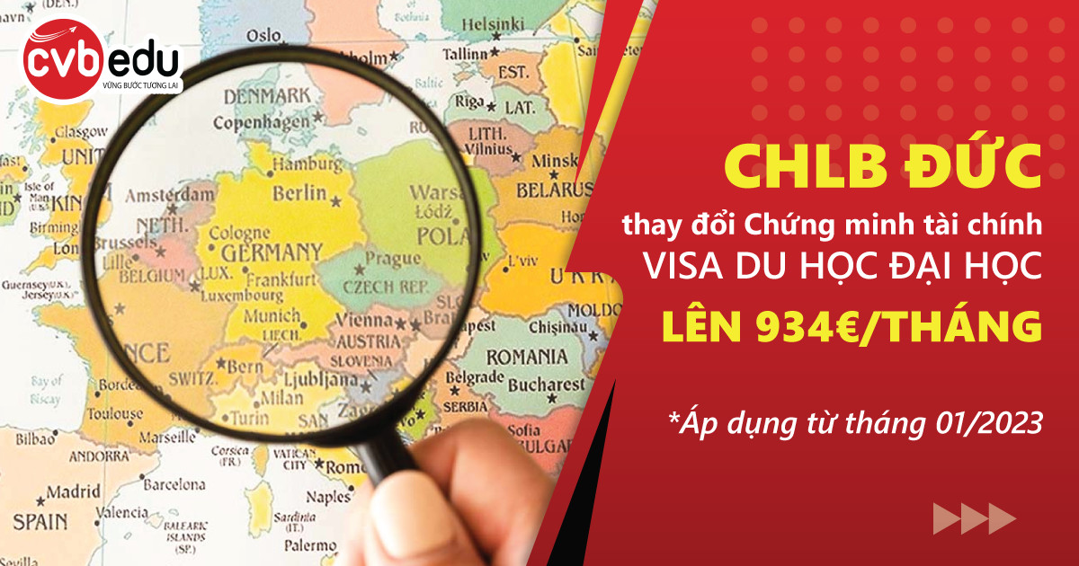 CHLB Đức thay đổi mức chứng minh tài chính visa du học đại học lên 934 Euro/tháng