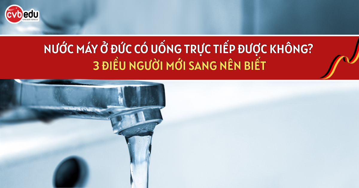 NƯỚC MÁY Ở ĐỨC CÓ UỐNG TRỰC TIẾP ĐƯỢC KHÔNG? 3 ĐIỀU NGƯỜI MỚI SANG NÊN BIẾT