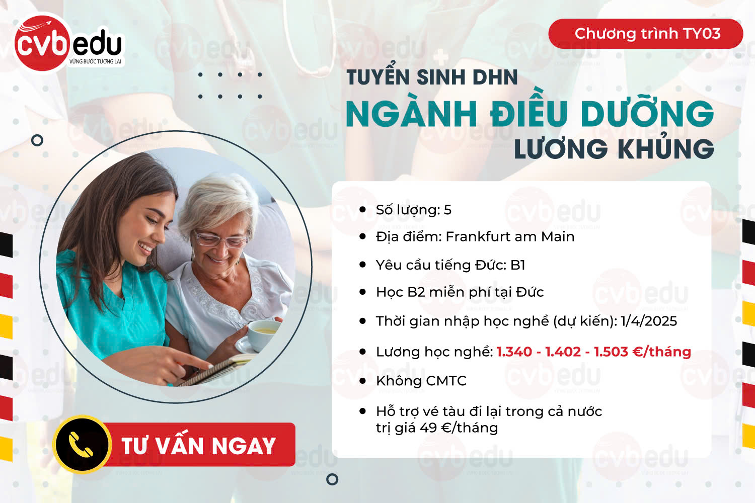 [GẤP] 02 chương trình điều dưỡng lương siêu khủng