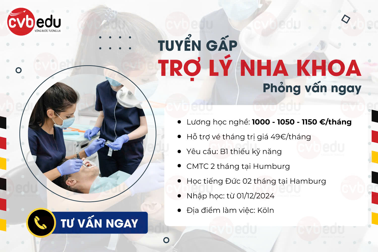 [NK01] 08 trợ lý nha khoa, phỏng vấn ngay