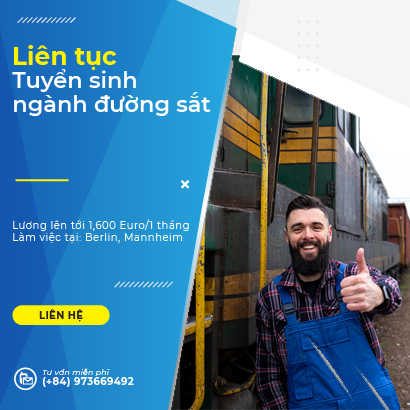 Liên tục tuyển sinh du học nghề đường sắt tại Đức