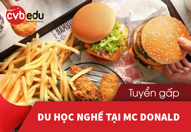 Chuỗi nhà hàng tại Bayern tuyển gấp du học nghề tại MC Donald