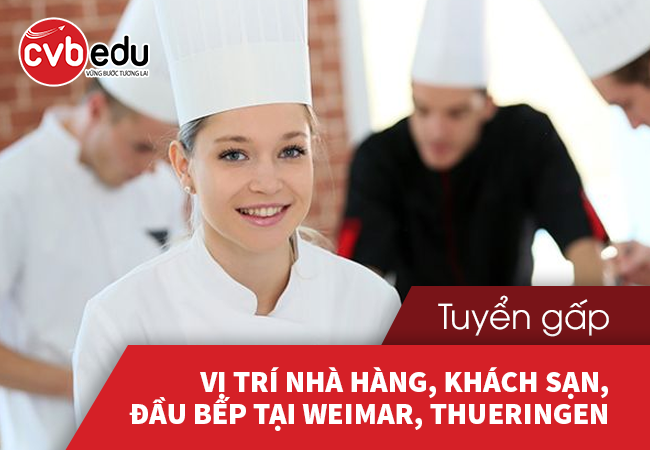 Tuyển gấp vị trí Nhà hàng, Khách sạn, Đầu bếp tại Weimar, Thueringen